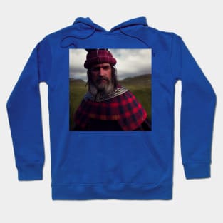 Scottish Highlander in Clan Tartan Hoodie